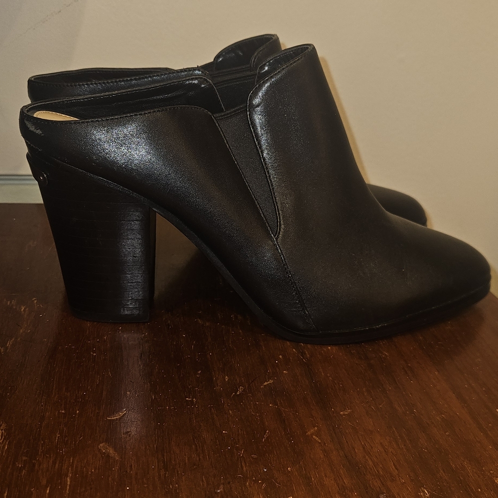 Michael Kors Black Leather Mules